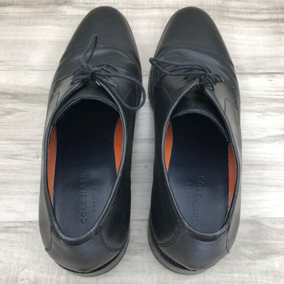 Cole Haan Derby Oxfords Mens 12M Black Leather Lace Up Cap Toe Dress Shoes main image 9